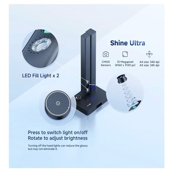 CZUR Shine Ultra Smart Portable Document Scanner - Picture 4 of 7